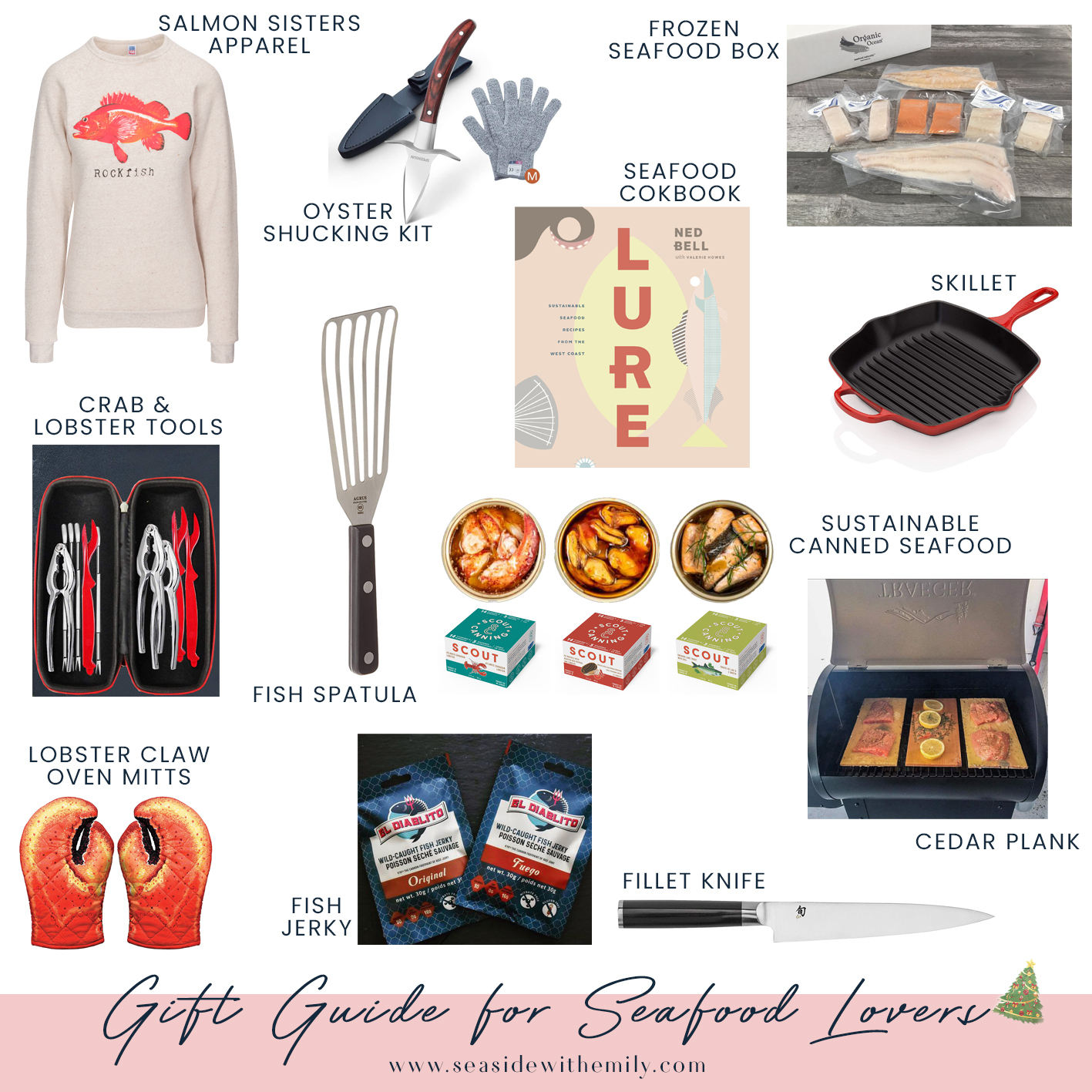 Holiday Gift Guide for Seafood Lovers - Seaside with Emily